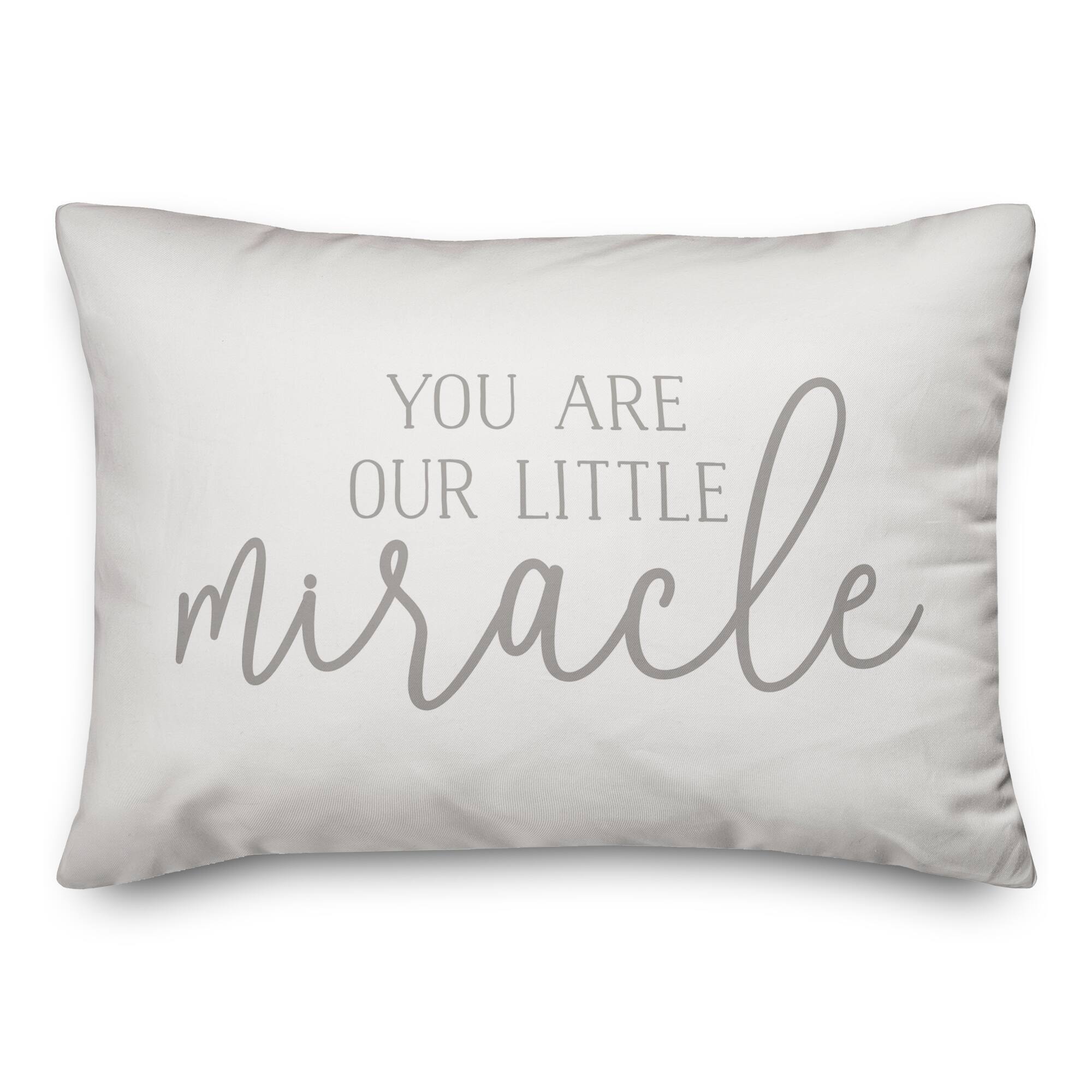 Our Little Miracle 14" x 20" Throw Pillow